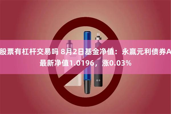 股票有杠杆交易吗 8月2日基金净值：永赢元利债券A最新净值1.0196，涨0.03%