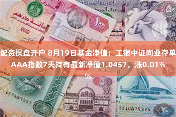 配资操盘开户 8月19日基金净值：工银中证同业存单AAA指数7天持有最新净值1.0457，涨0.01%