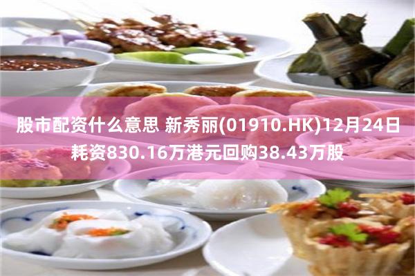 股市配资什么意思 新秀丽(01910.HK)12月24日耗资830.16万港元回购38.43万股